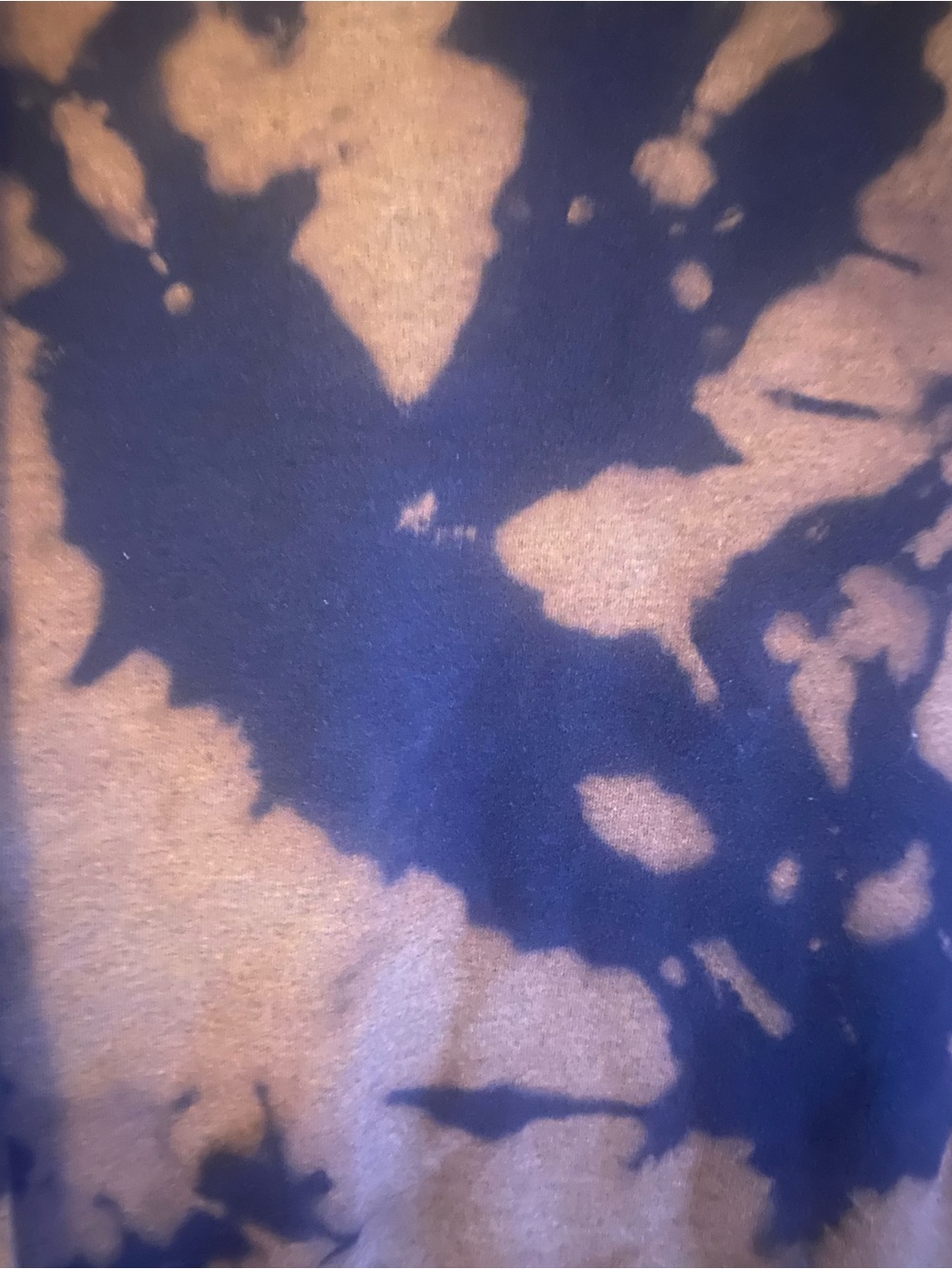 Fruit of the Loom - Tie-Dye Crewneck Sweatshirt - Brown & Black size large - Picture 2 of 2